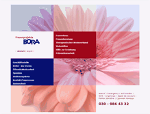 Tablet Screenshot of frauenprojekte-bora.de